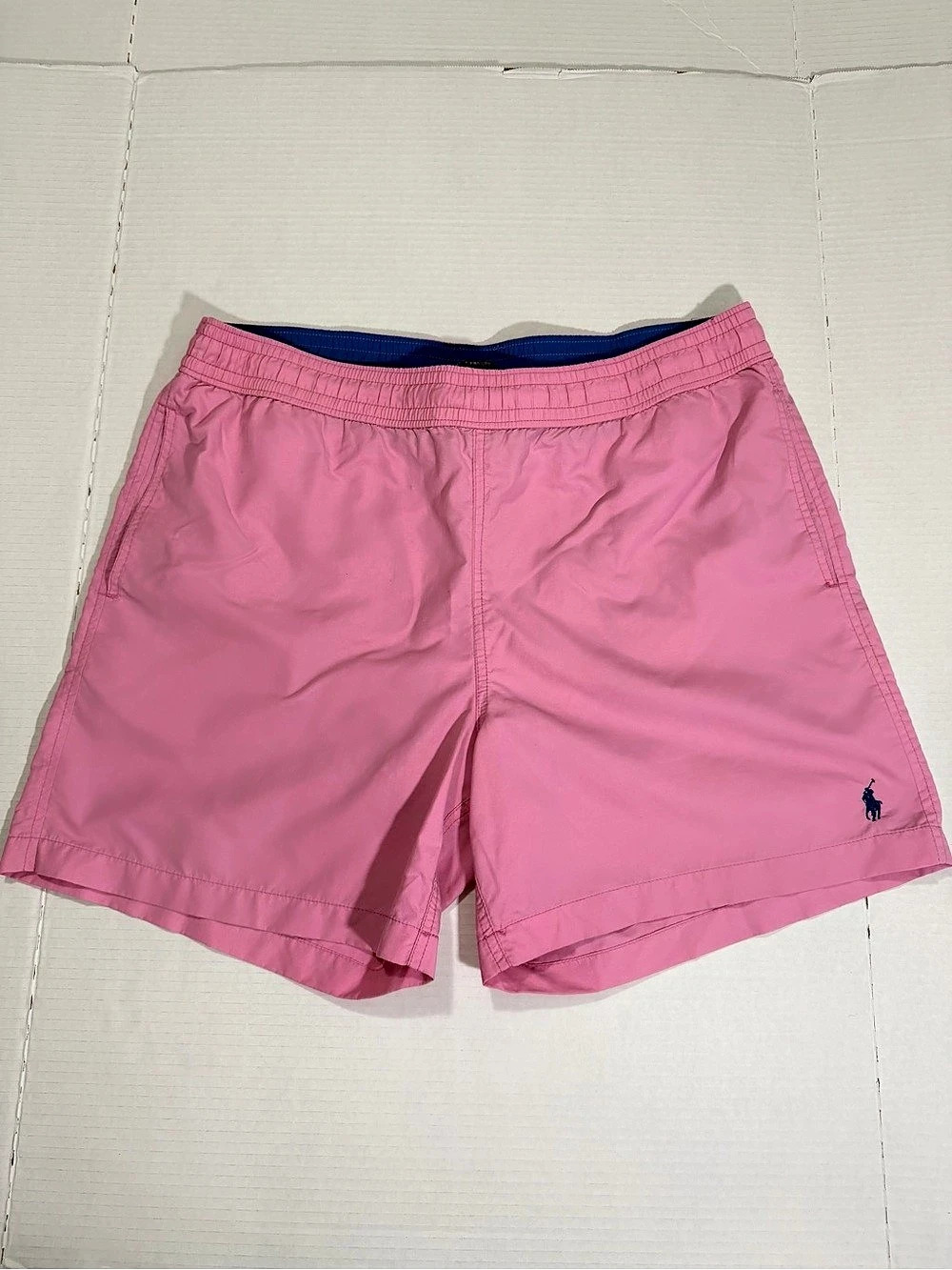 Polo Ralph Lauren Traveler Swim Trunks Pink & Blue Large